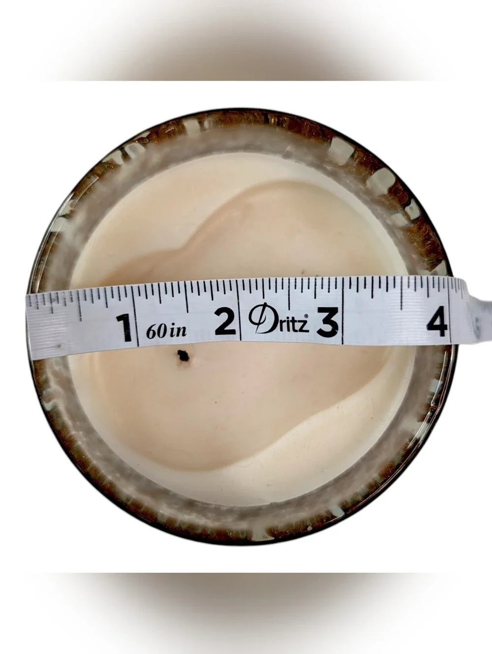 Zodax Tonka Absolute Scented Candle Speckled 16 oz Two Wick Hand Blown Art Glass